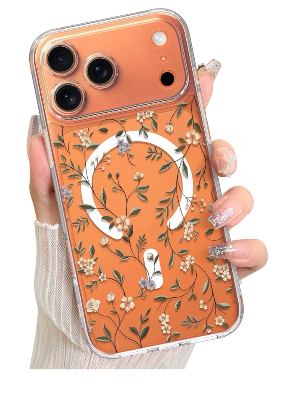 LSL Floral Clear Bumper Phone Case for iPhone - 17 PRO NEW